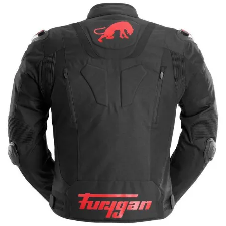 Furygan TX Raptor Motosiklet Ceketi Siyah Kırmızı resmi